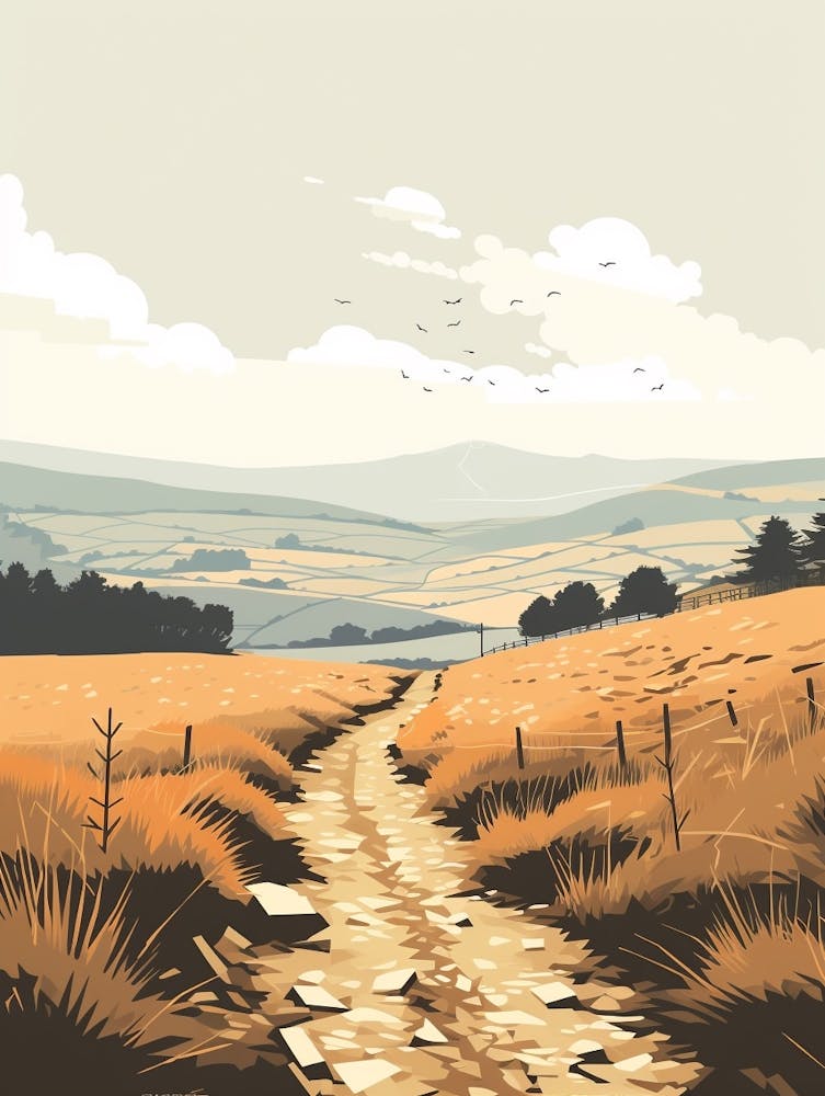 The South Tyne Trail England 2 Hiking Trail Landscape