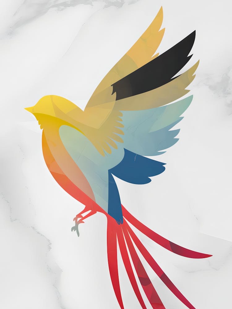 Bunter Vogel