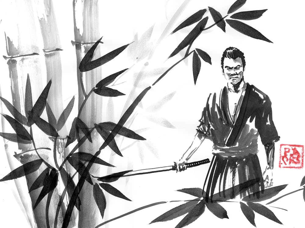 Samurai In The forest