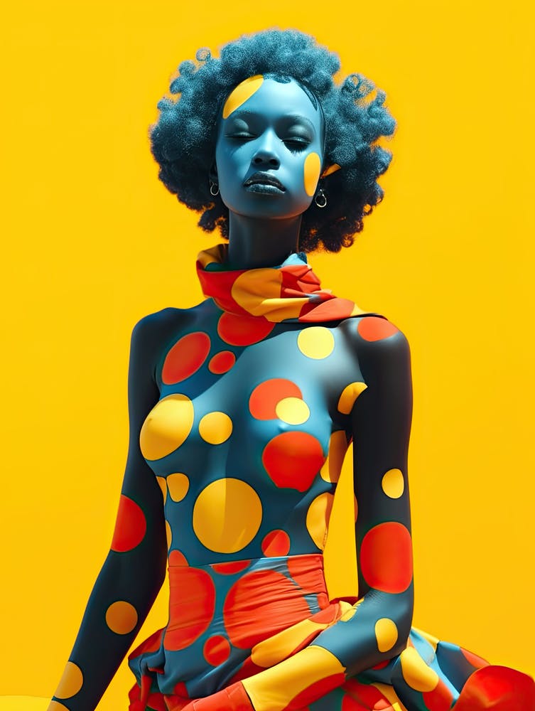 Afro American Skylines: Celestial Fashion Ascent