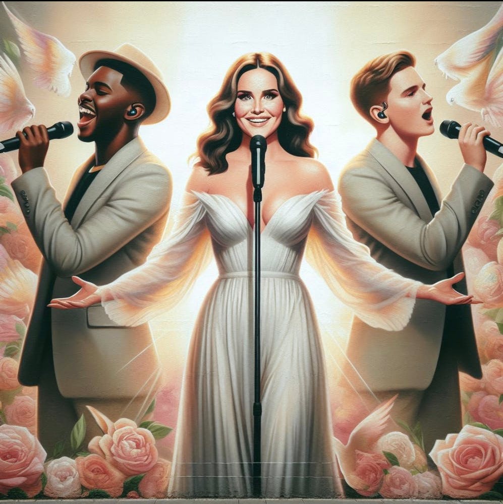 Singers on stage