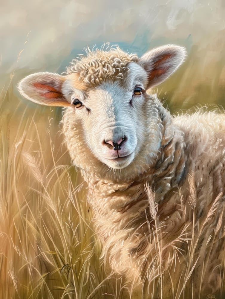 Schaf im Gras 1