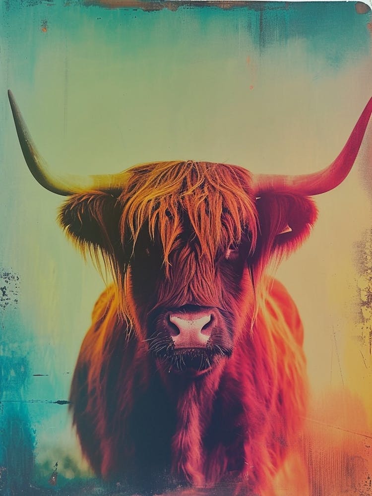 Highland Rind Polaroid Inspiriert 2