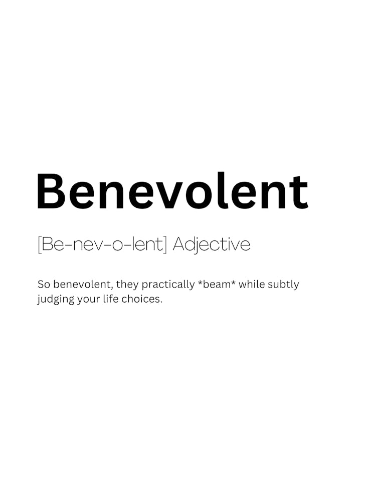 Benevolent Definition Meaning