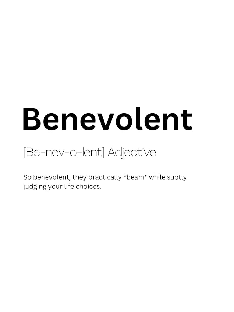 Benevolent Definition Meaning