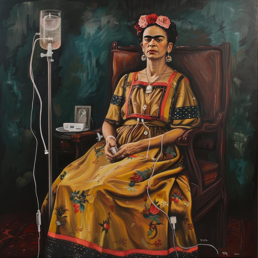 Frida Kahlo and the IV Drip