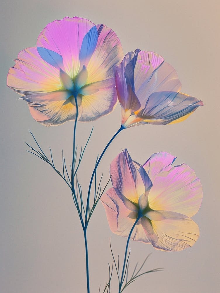 Iridescent Flower Flax Flower 2