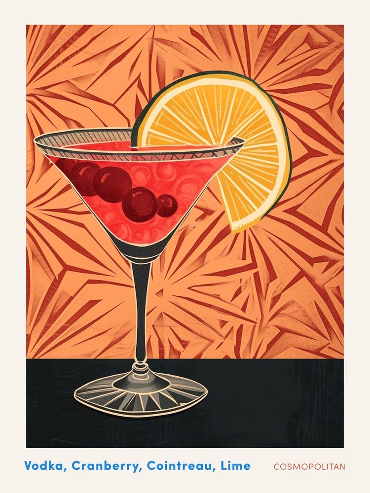 Cosmopolitan Art Deco Poster