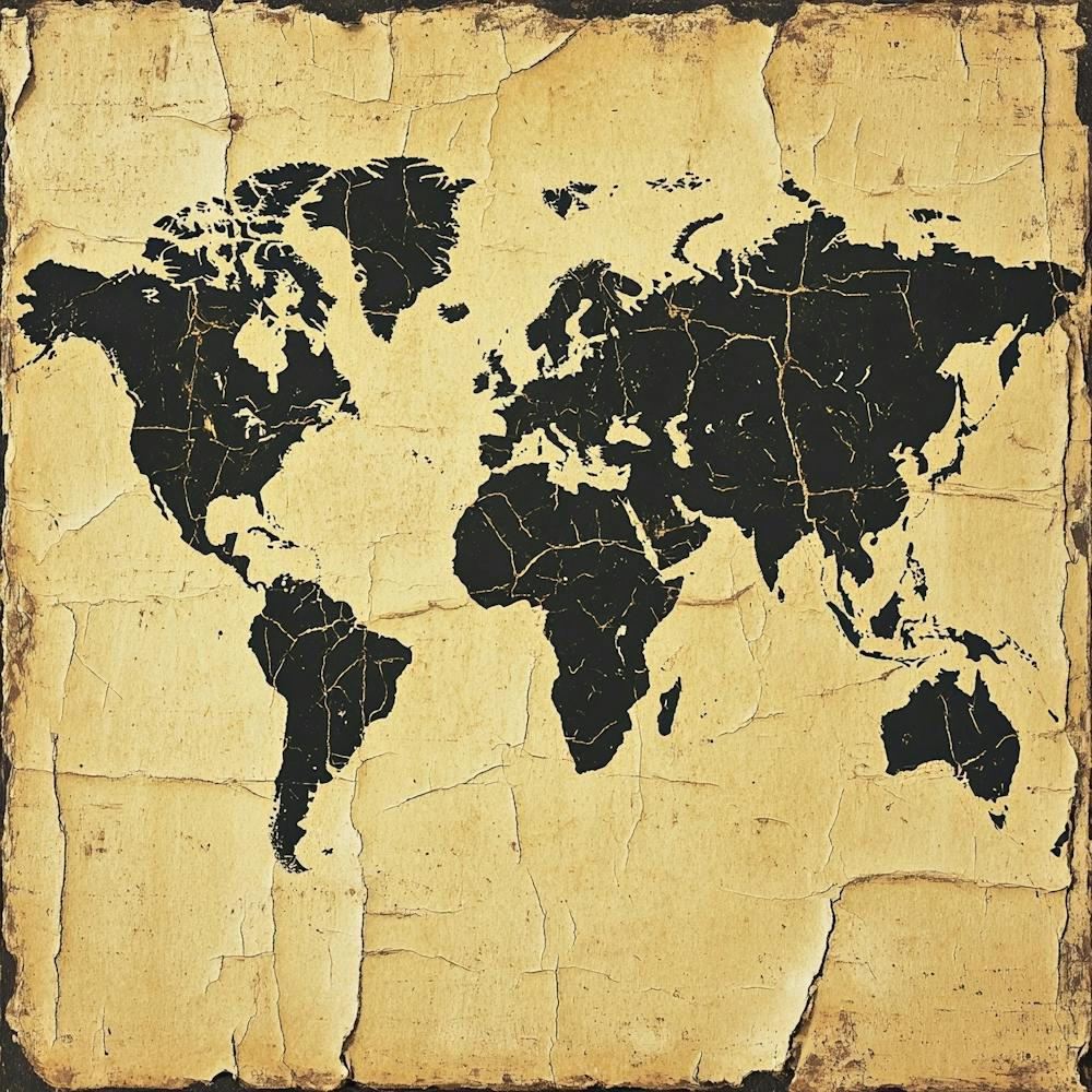 World Map Art 5
