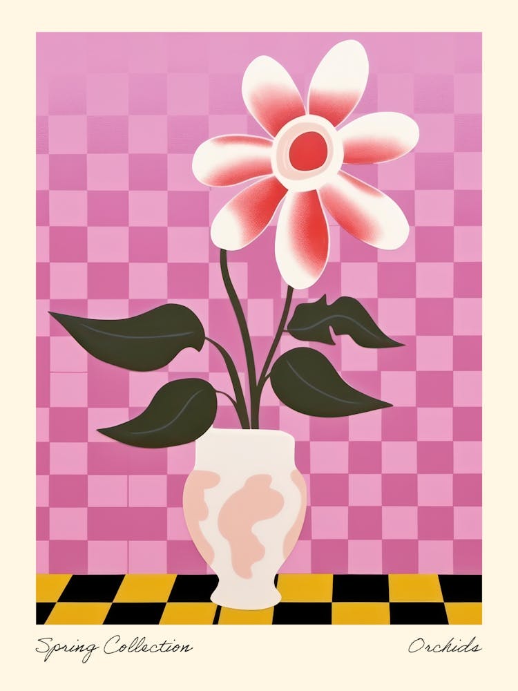 Spring Collection Orchids Flower Vase 3