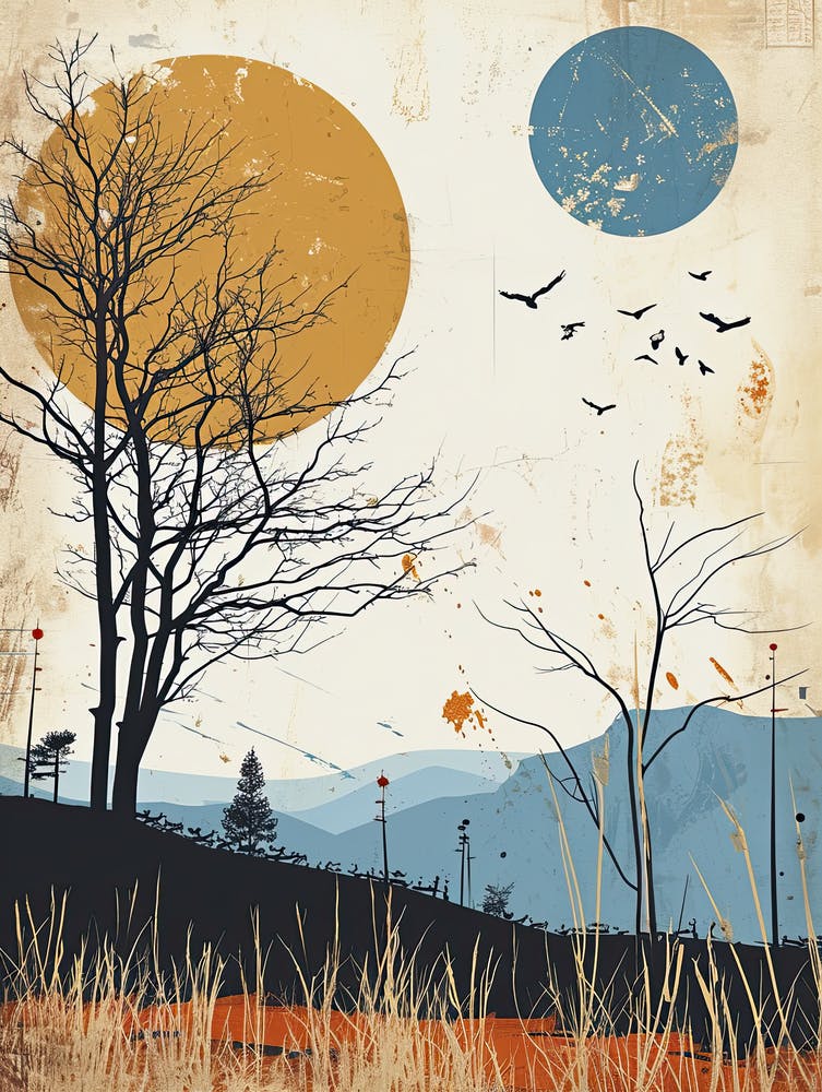 Autumn In The Mountains Minimalism