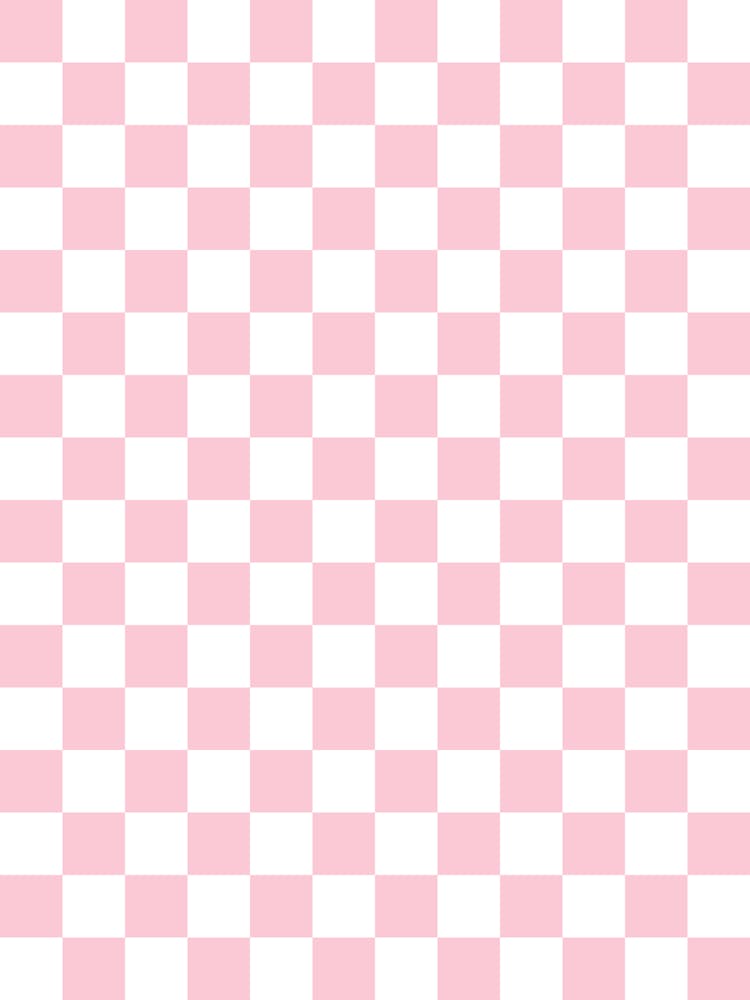 Check Pattern Baby Pink And White