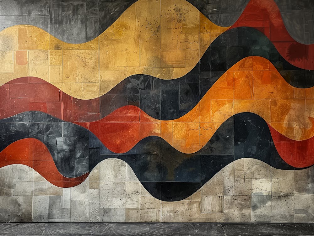 Abstract Wave Painting