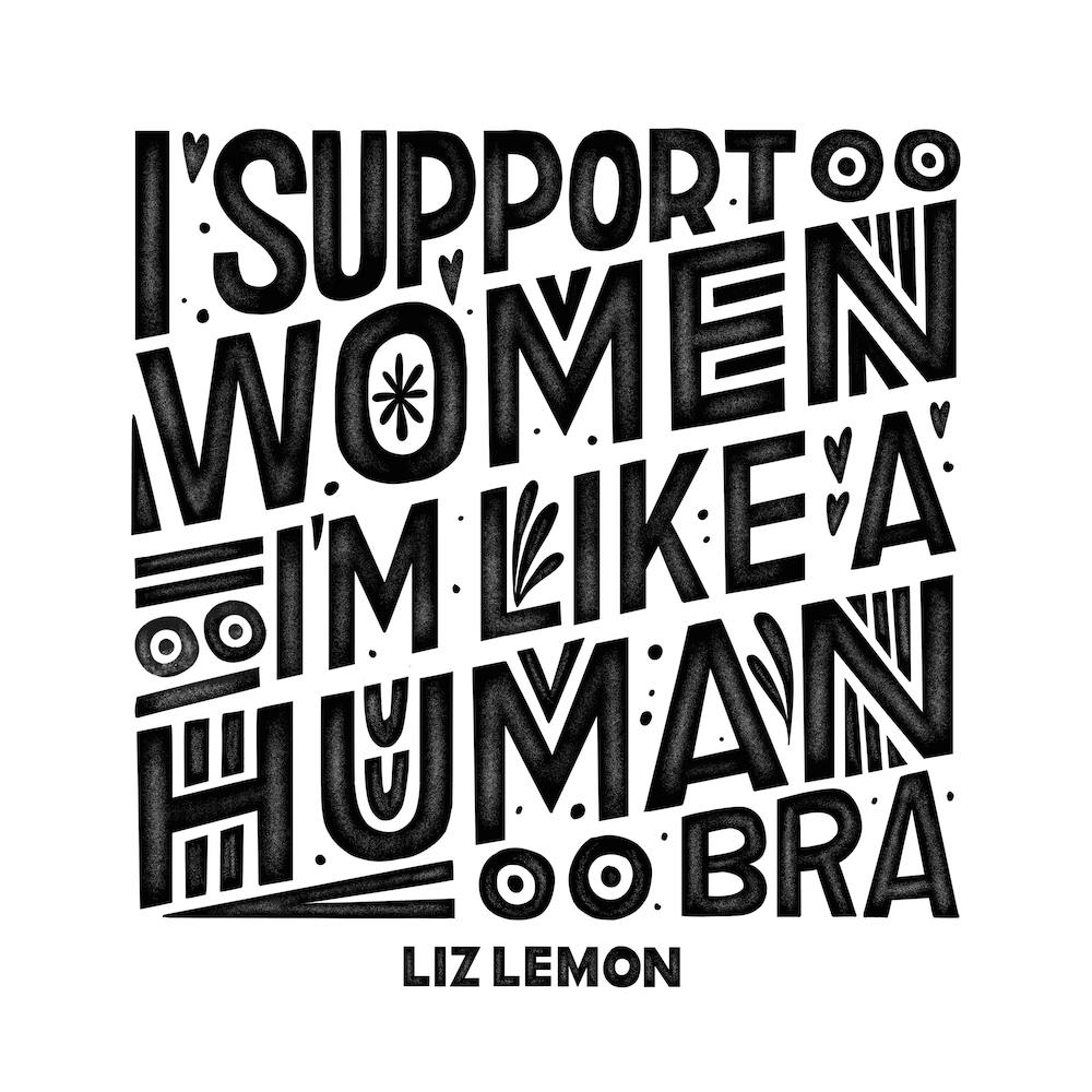Support Women Liz Lemon Square