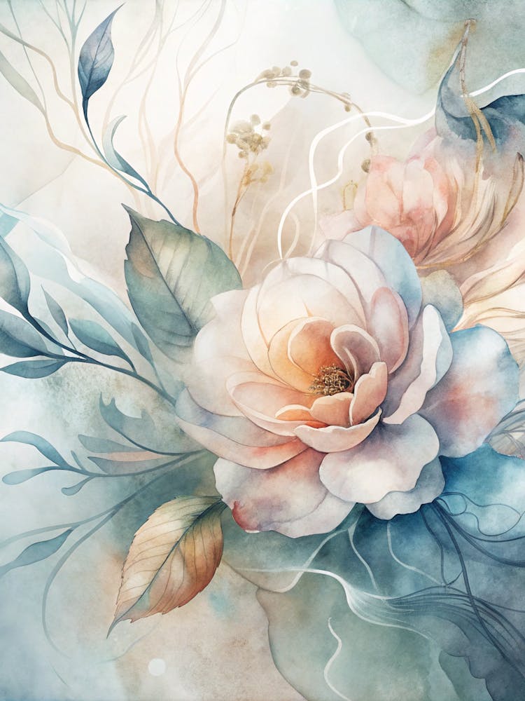 Aquarellblumen 57