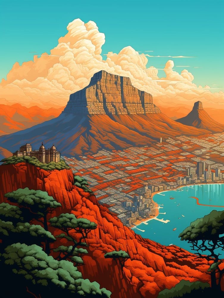 Cape Town Pixel Art 7
