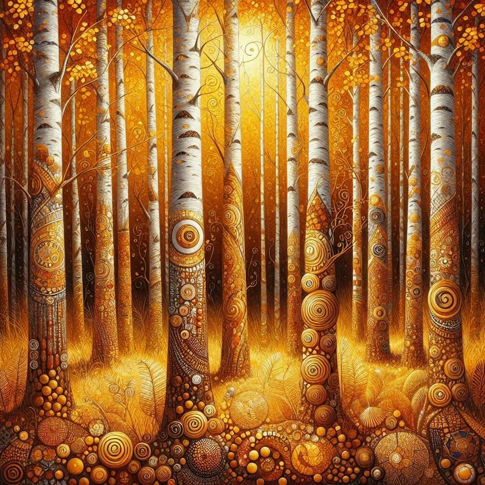 Gustav Klimt The Birch Trees 1