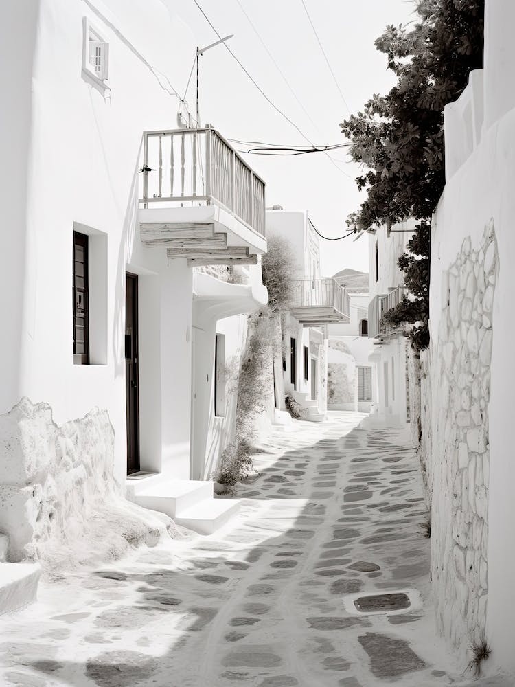Mykonos, Greece, Photography In Black And White 3