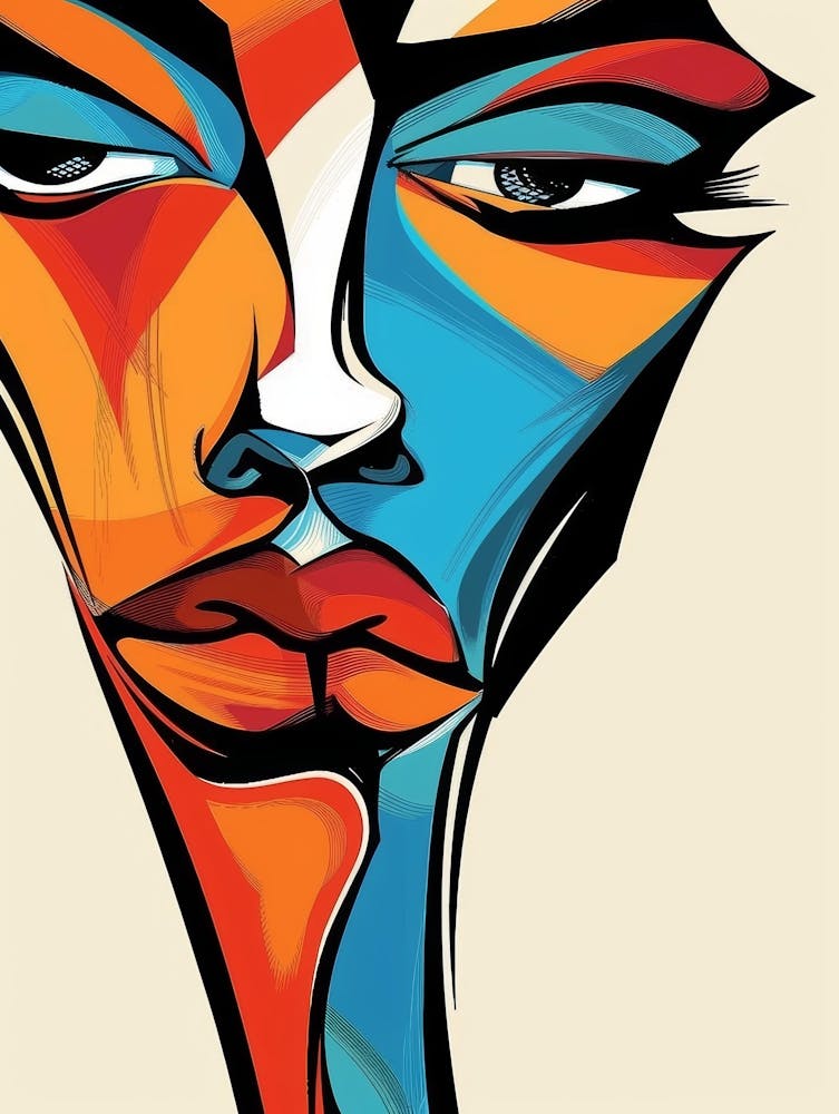 Abstract Portrait Of A Woman 80