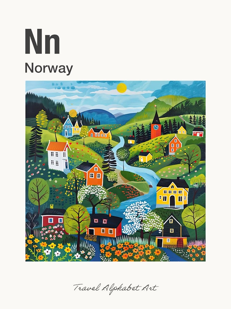 Kids Travel Alphabet  Norway 3