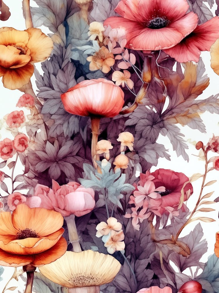 Watercolor Floral Pattern 2