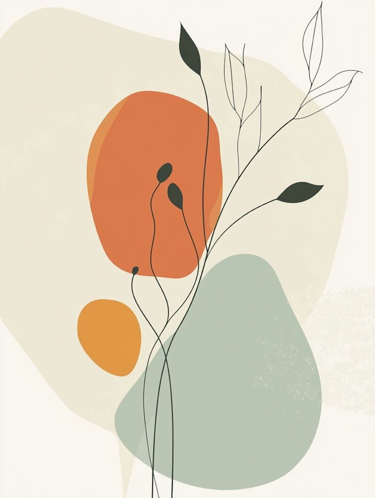 Abstract Floral Painting