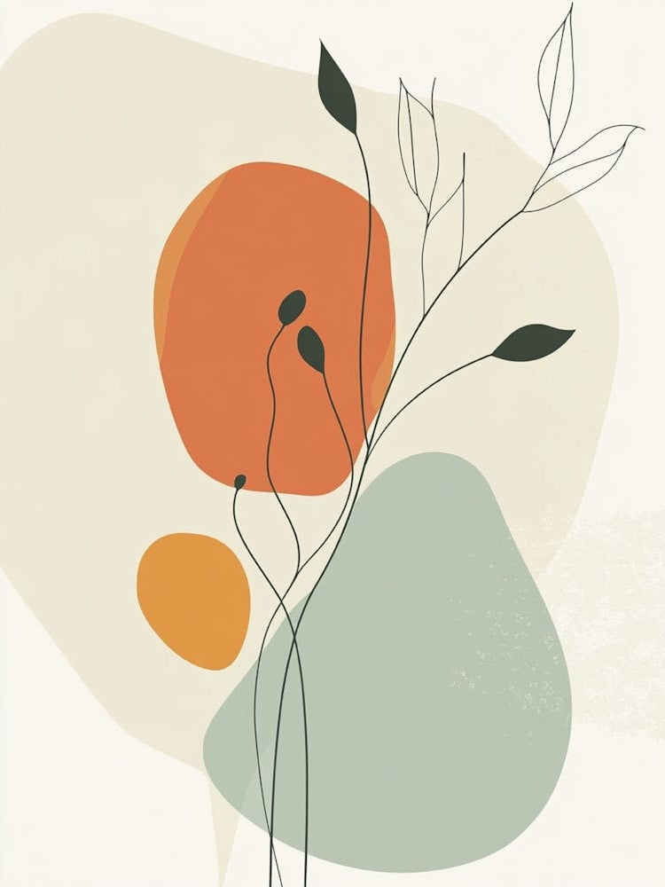 Abstract Floral Painting