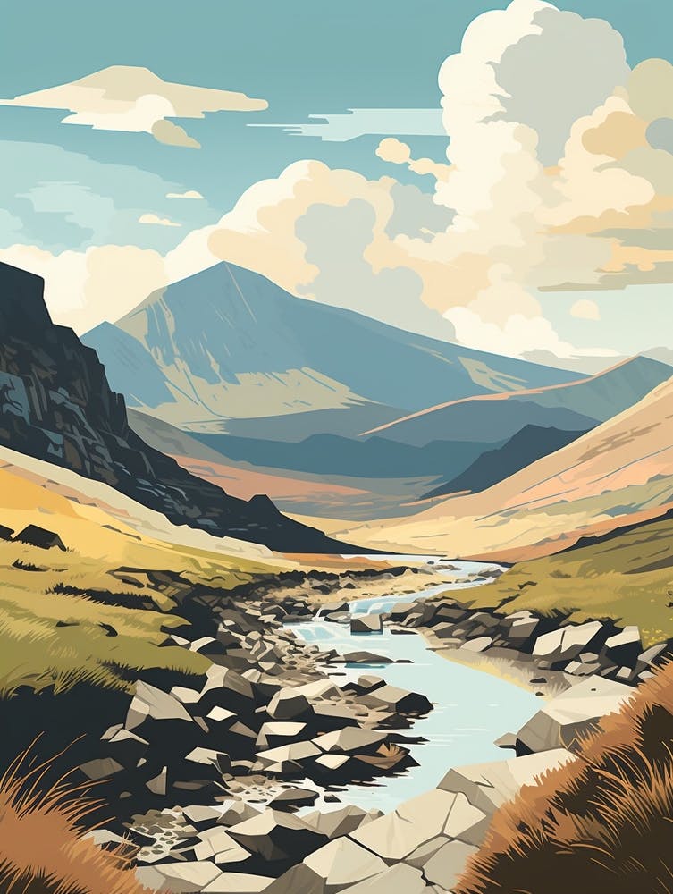 Snowdonia National Park Wales 1 Hiking Trail Landscape