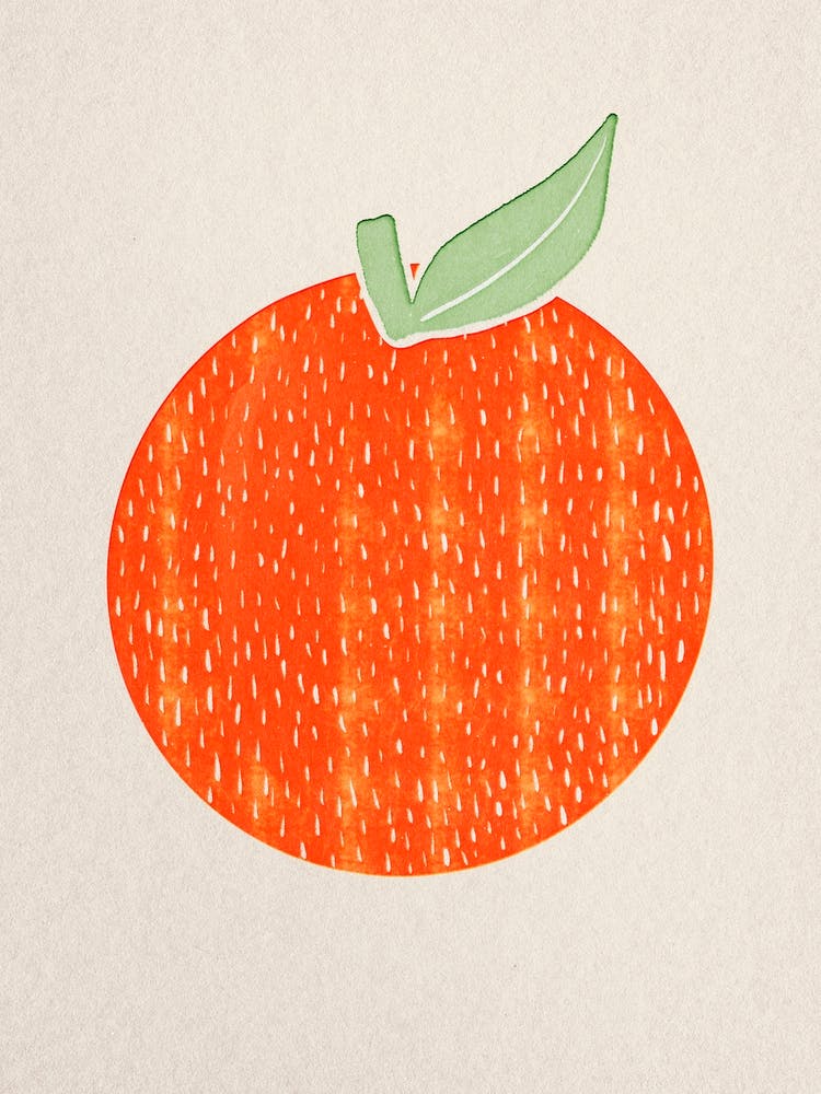 Orange Paper Cut