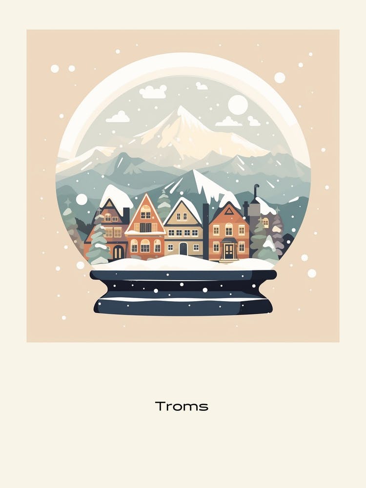 Troms Norway 2 Snowglobe Poster