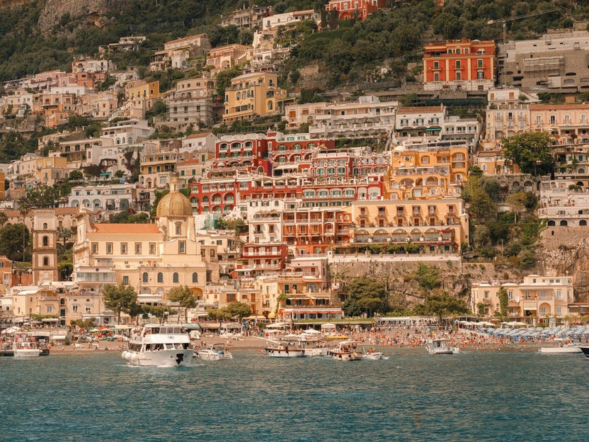 Positano From The Sea - Amalfi Coast - Italy travel photography