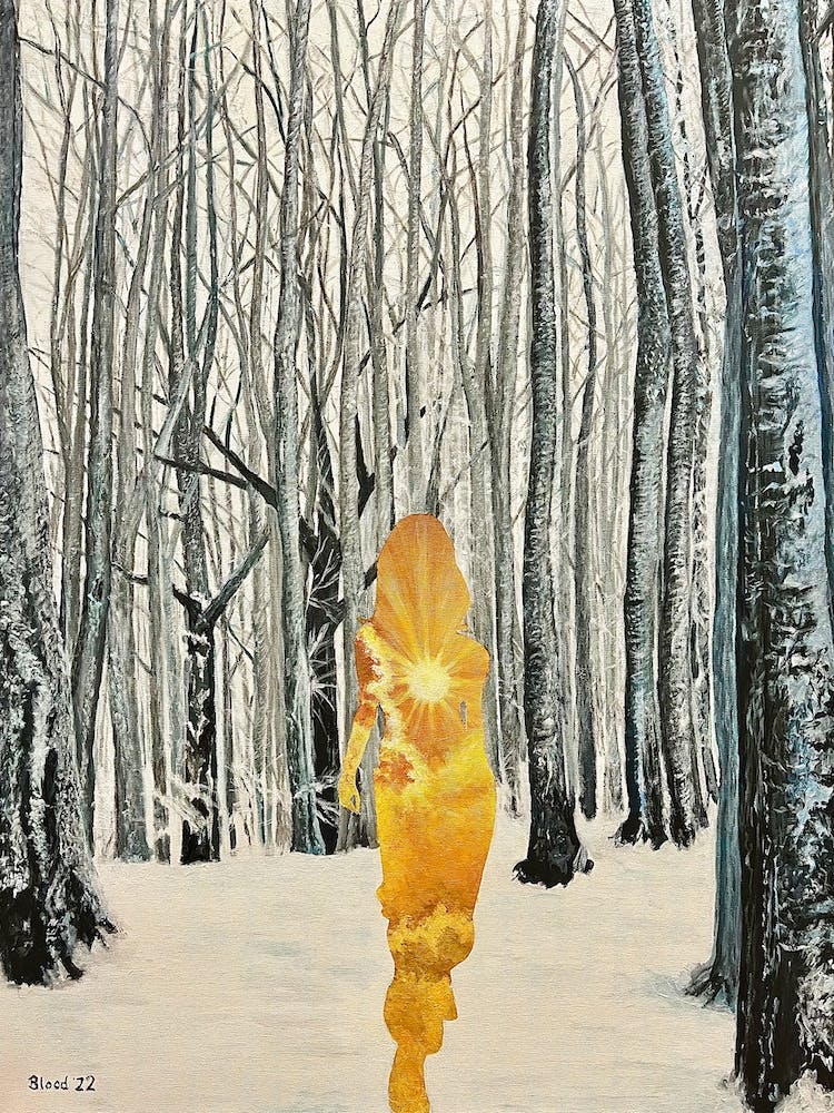 Out Of The Woods Surreal Woman Who Is Sunshine