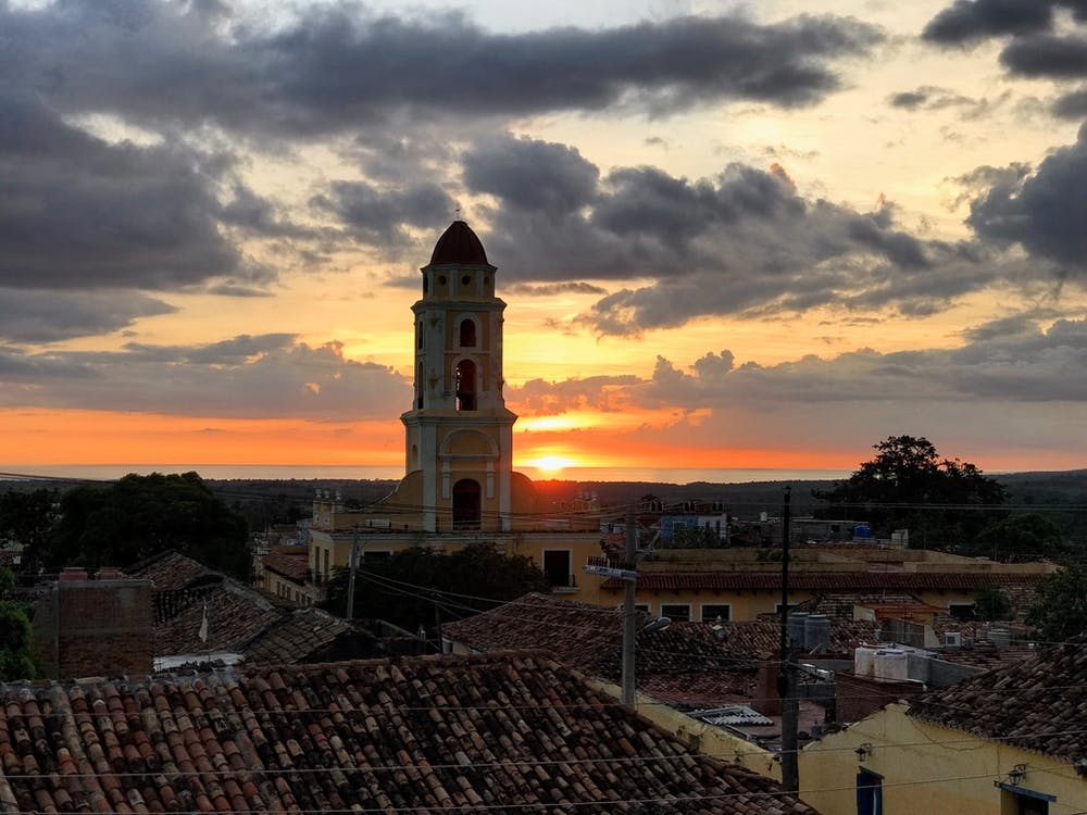 Sunset Over Trinidad Cuba (Cuba Series)