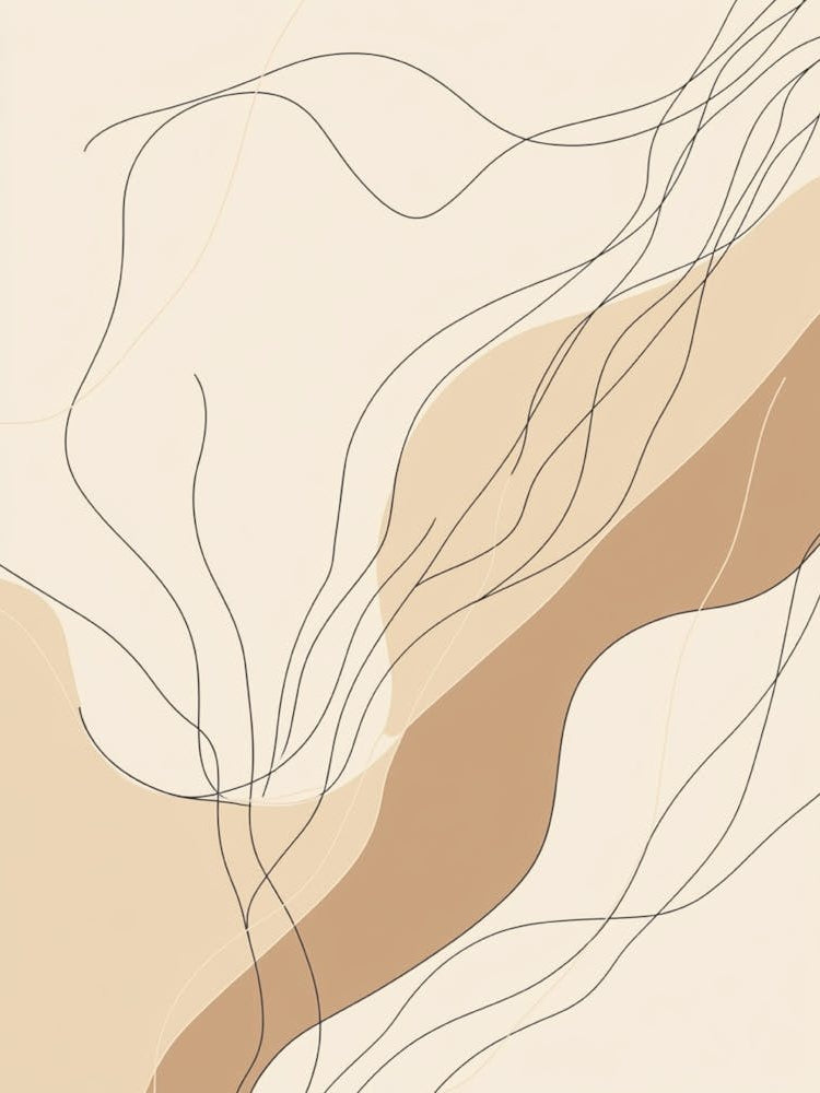 Beige Abstract Painting