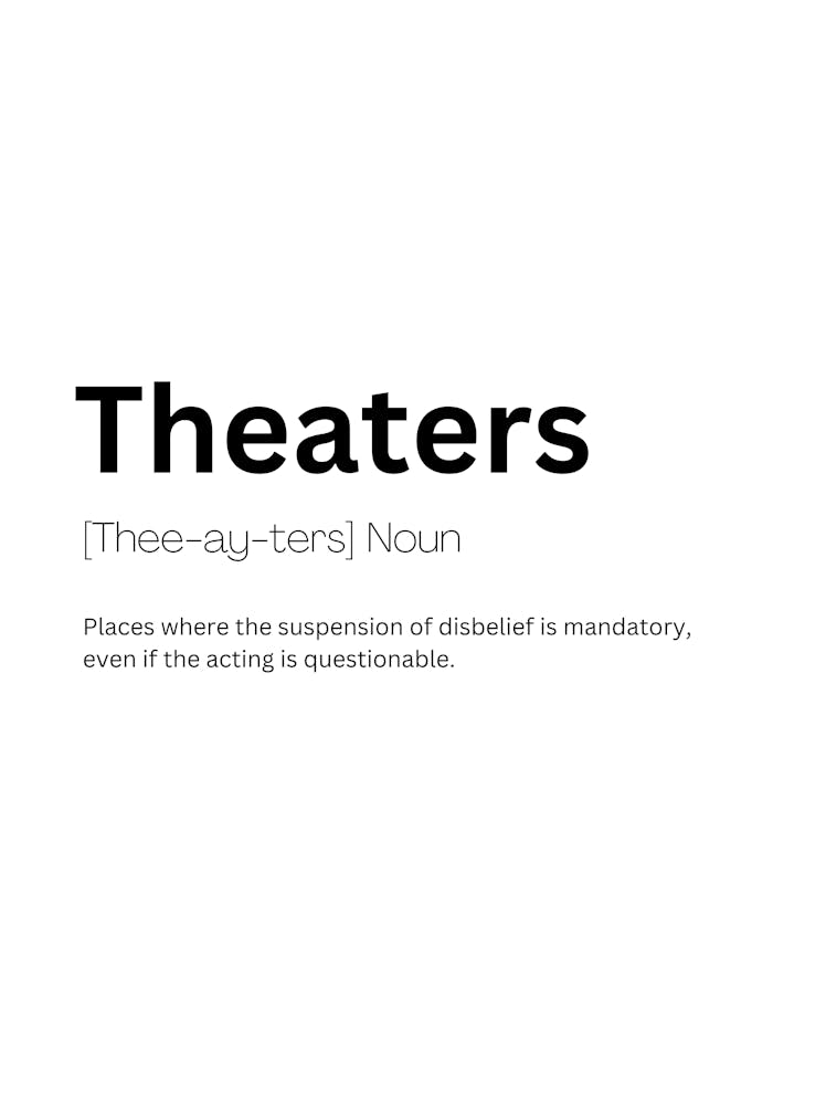 Theaters Definition Meaning