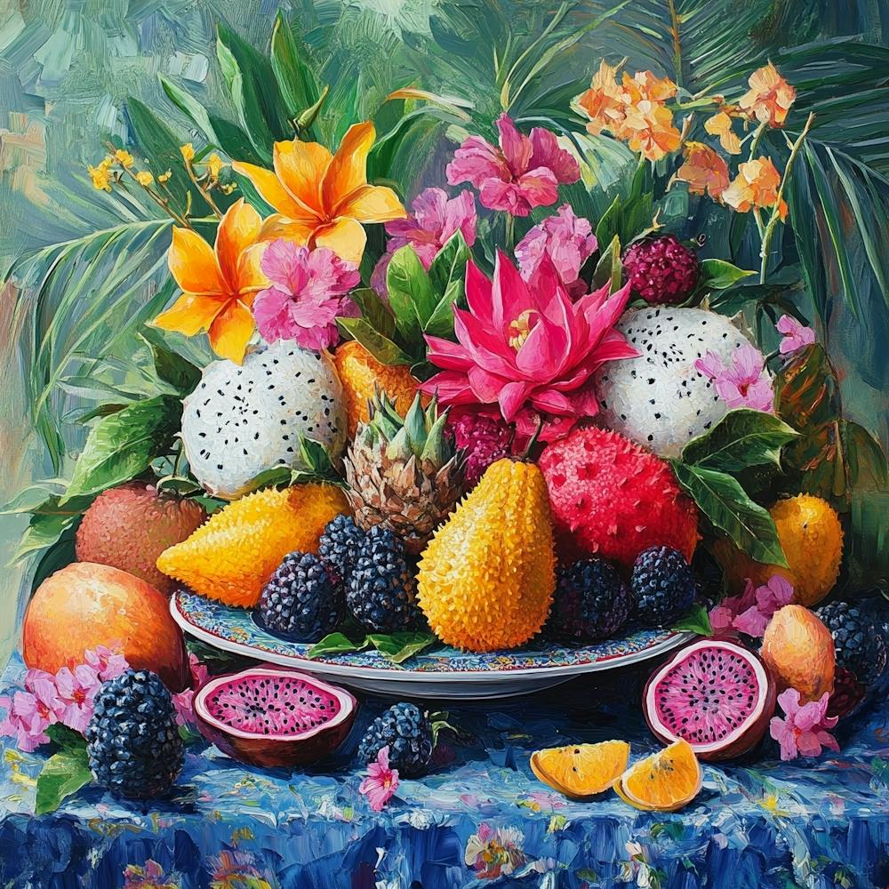 Tropical Fruit Art 1