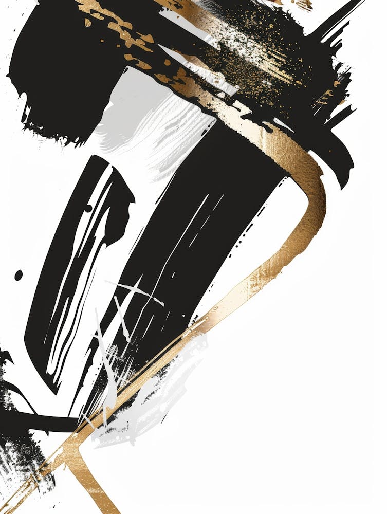 Abstract Brushstrokes Canvas Print 4