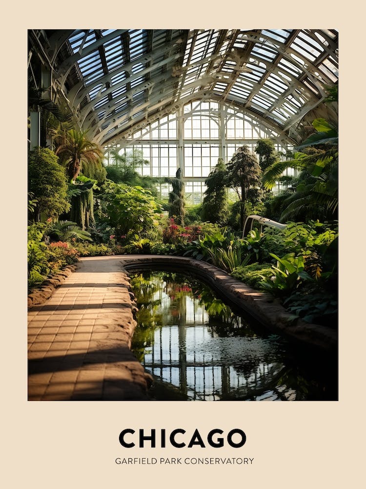 Garfield Park Conservatory 6 Chicago Travel Poster
