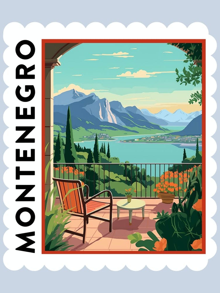 Montenegro 1 Travel Stamp Poster