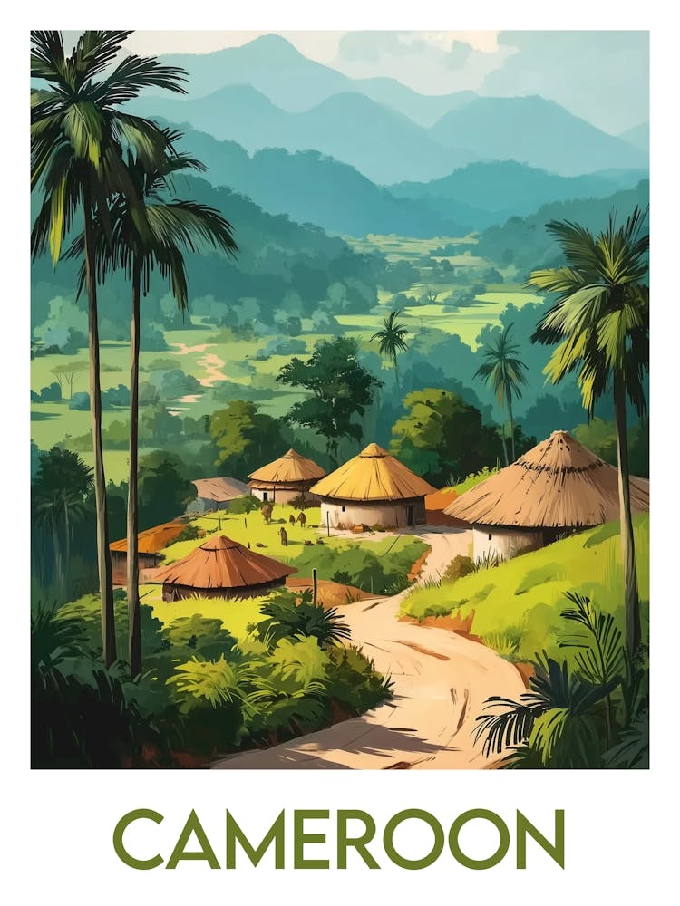 Affiche de voyage Cameroon