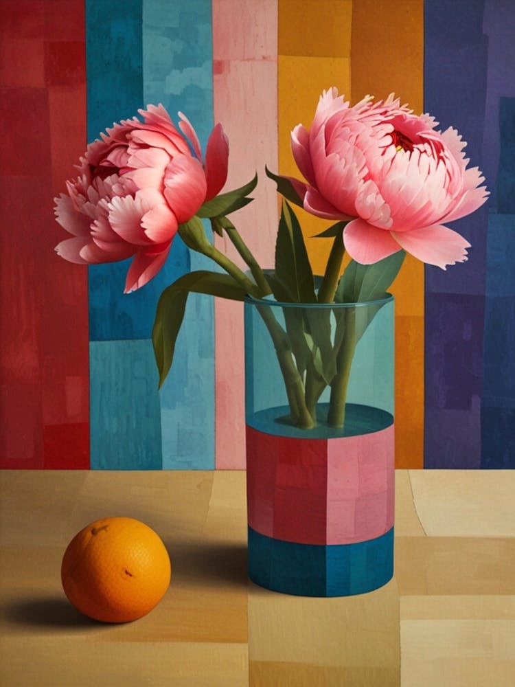 Pfingstrosen in einer Vase 9