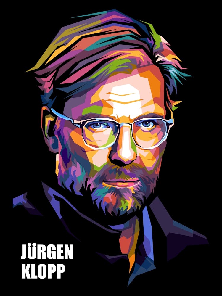 Former Liverpool Manager Jurgen Nobert Klopp Wpap Pop Art Style