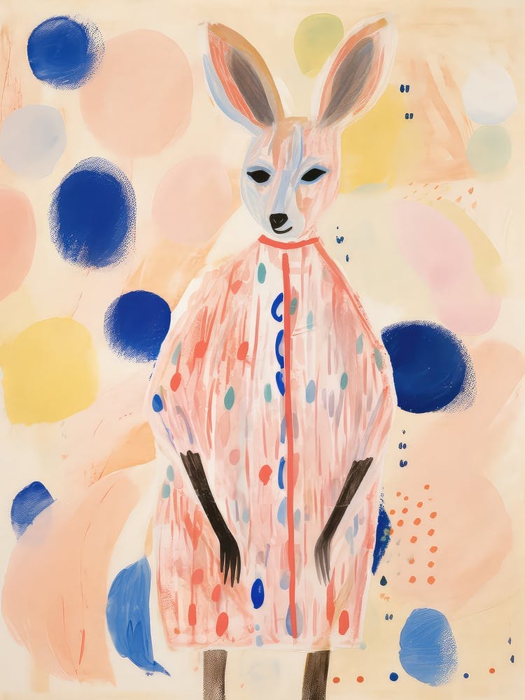 Playful Illustration Of Kangaroo For Kids Room 3