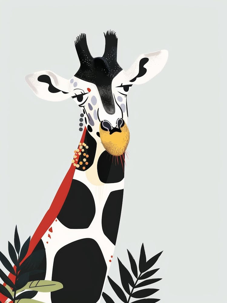 Giraffe Canvas Print 7