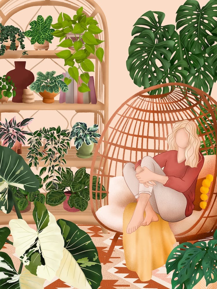 Relaxing In The Plant Room 1