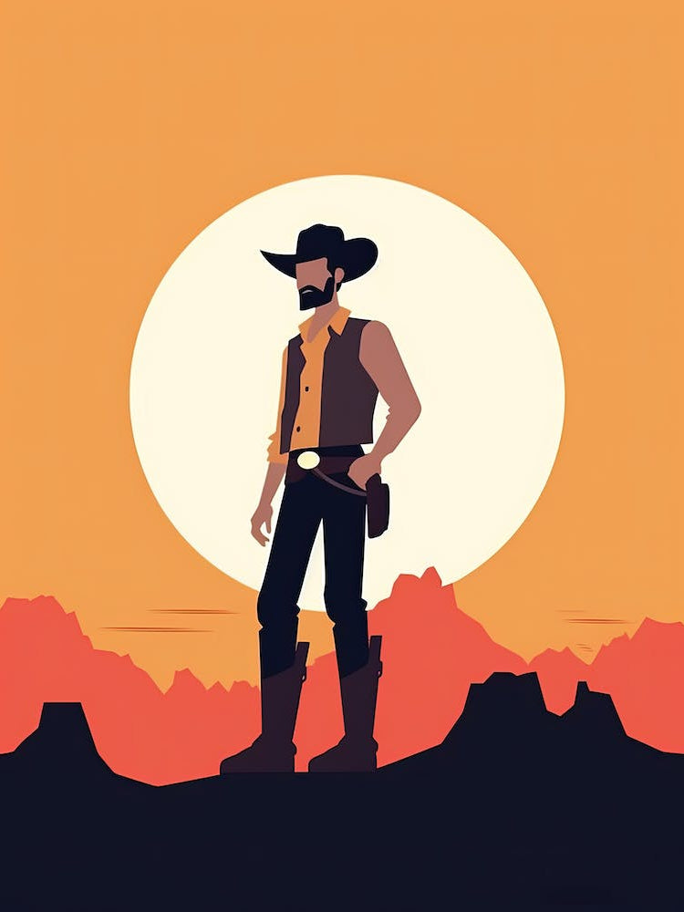 Timeless Cowboy Reflections