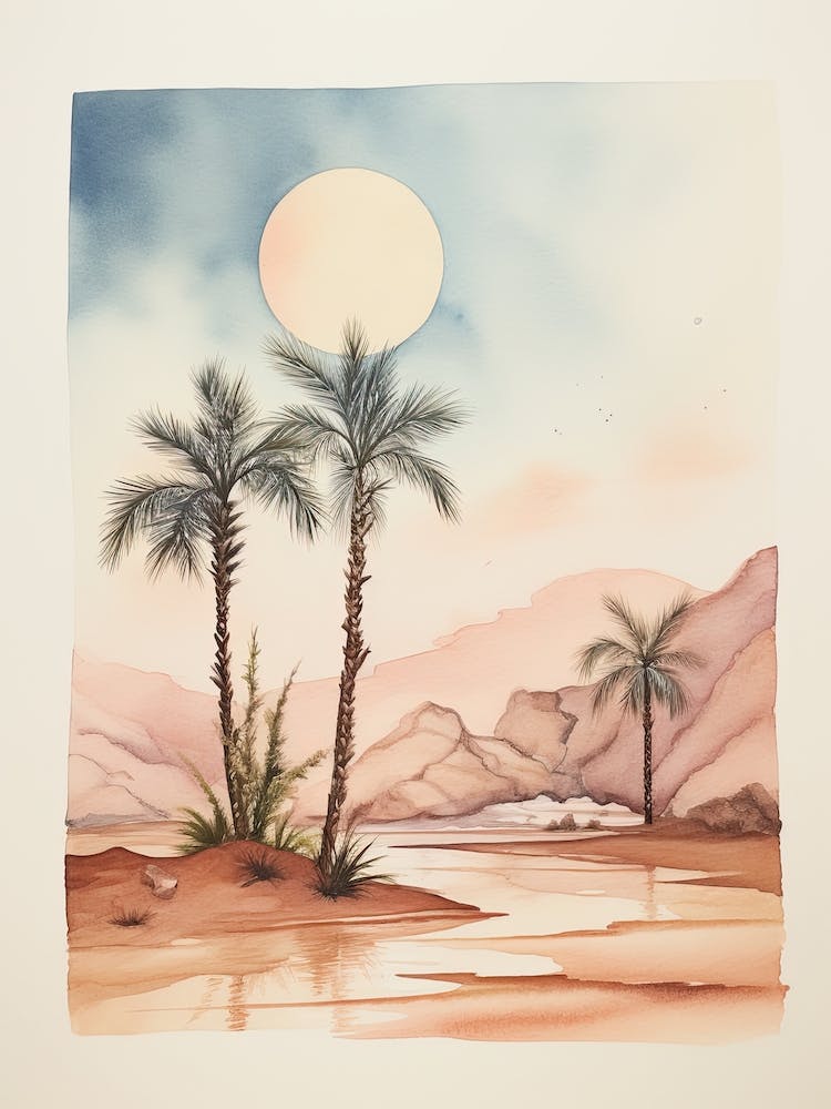 Watercolour Of Sharm El Sheikh   Sinai Peninsula Egypt 1