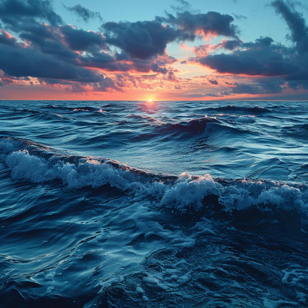 Sunrise Over The Ocean