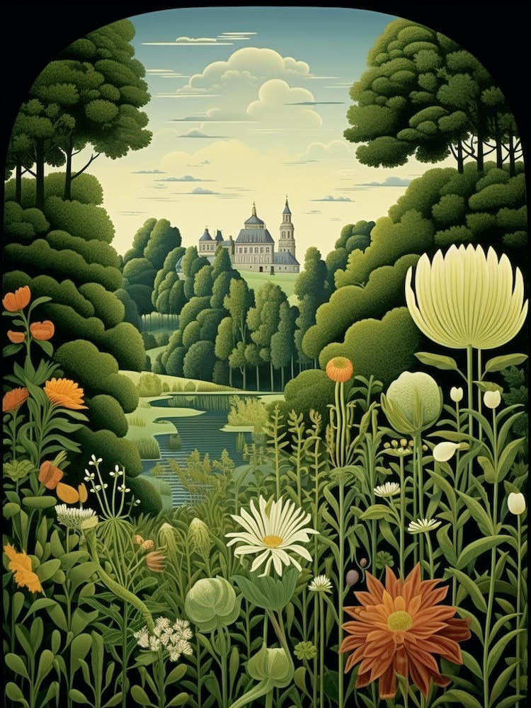 Nymphenburg Palace Gardens Germany Henri Rousseau Style 2