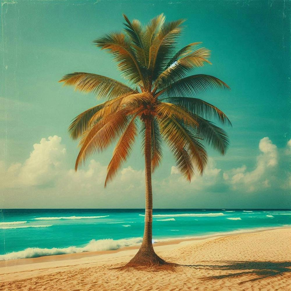 Palm Tree On The Beach